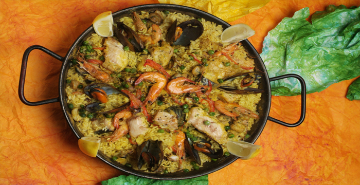 Spanische Kueche Paella